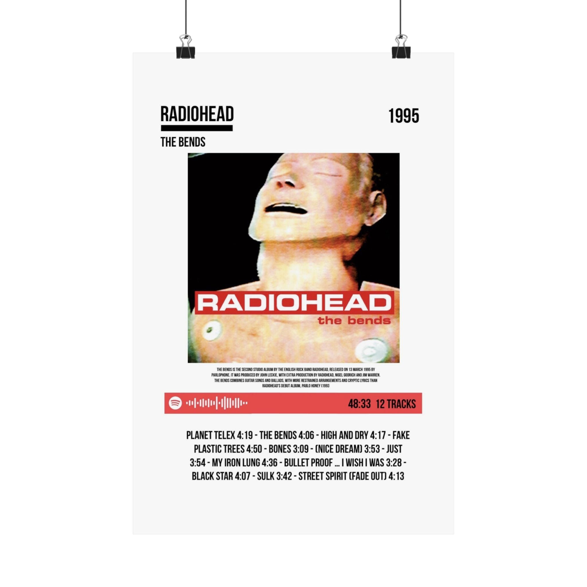 Radiohead The Bends Poster (Matte)