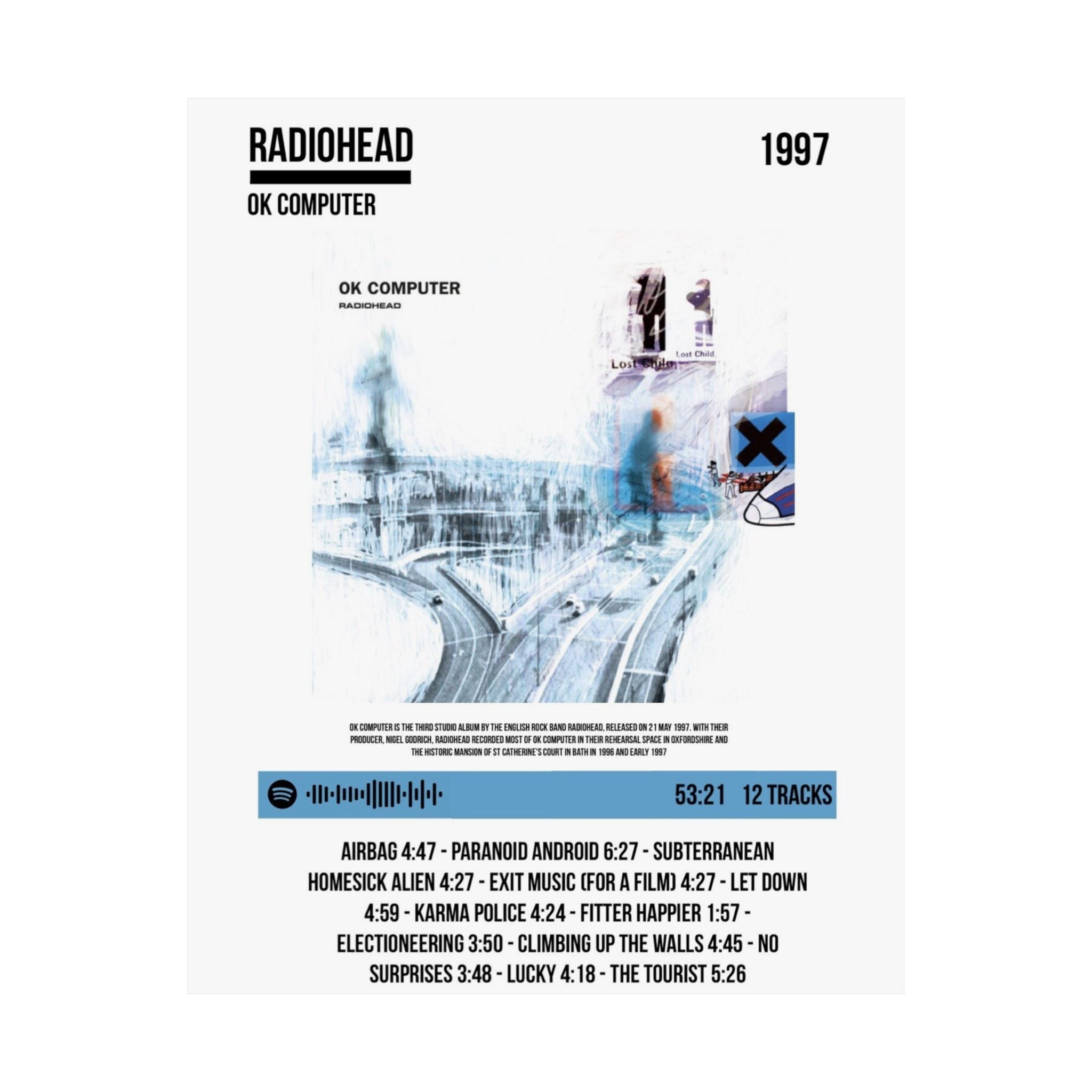 Radiohead OK Computer Poster (Matte)