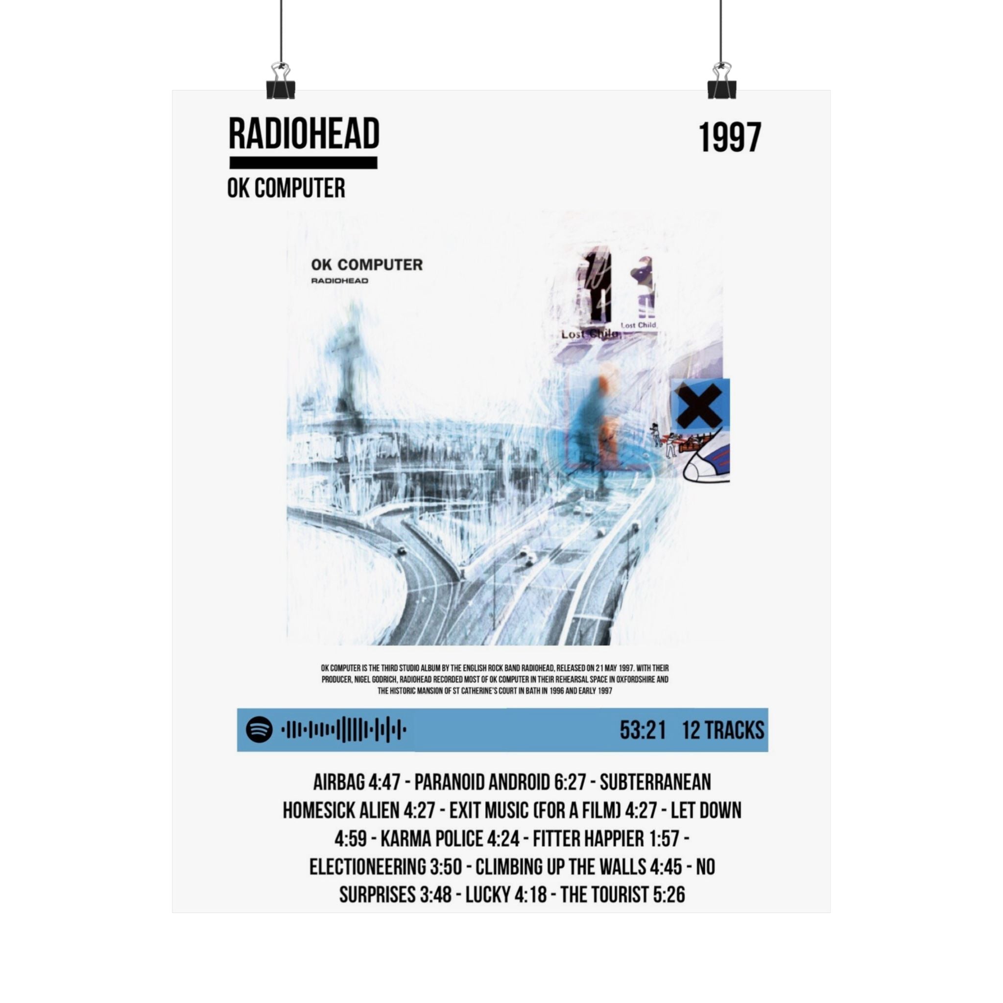 Radiohead OK Computer Poster (Matte)