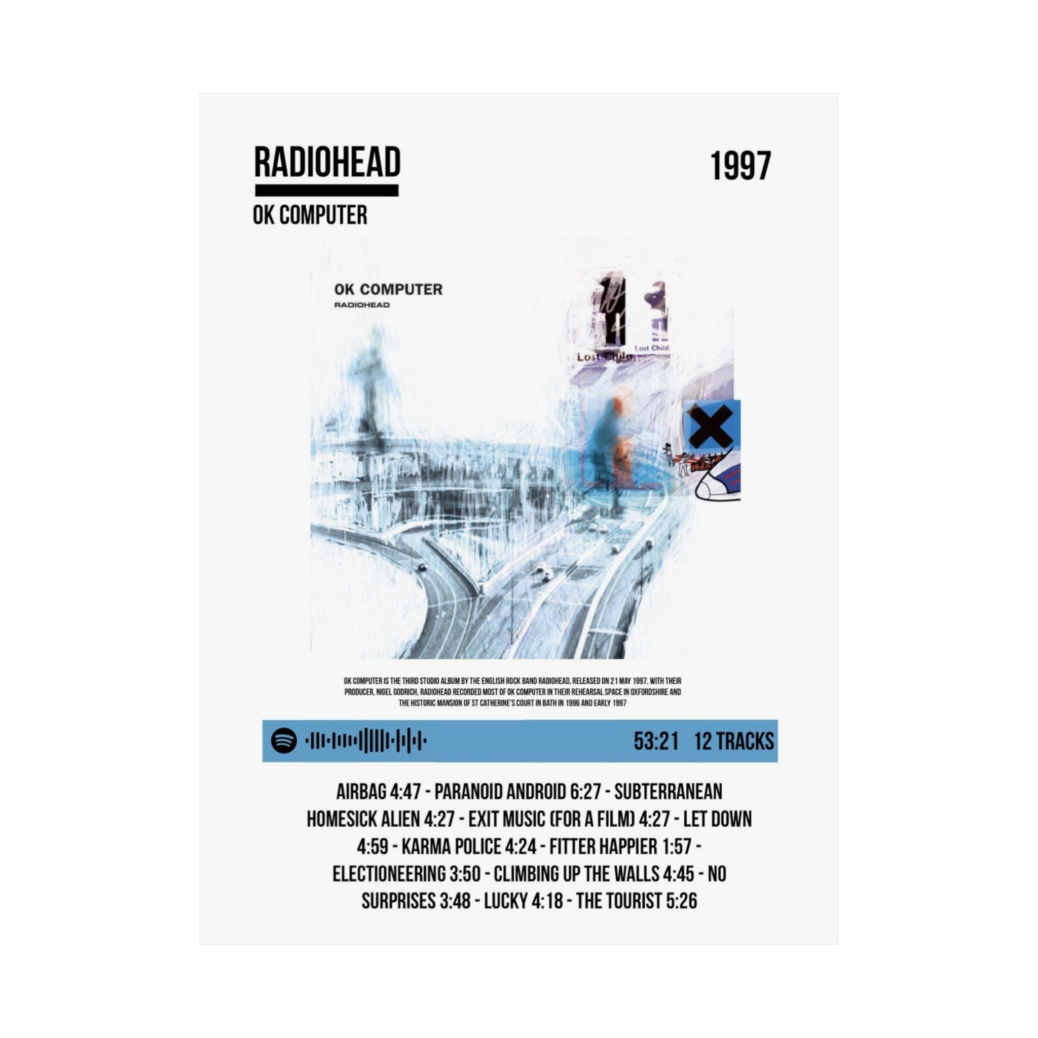 Radiohead OK Computer Poster (Matte)