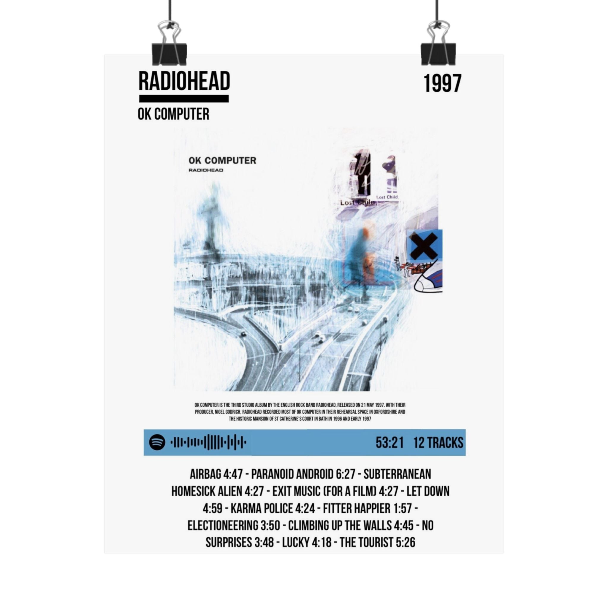 Radiohead OK Computer Poster (Matte)